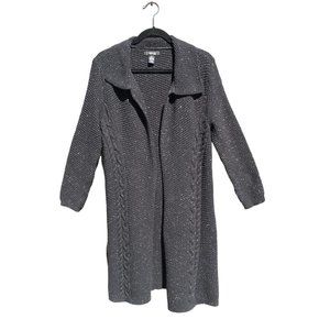 Style & Co. Long Cozy Cable Duster Cardigan Size Petite Large